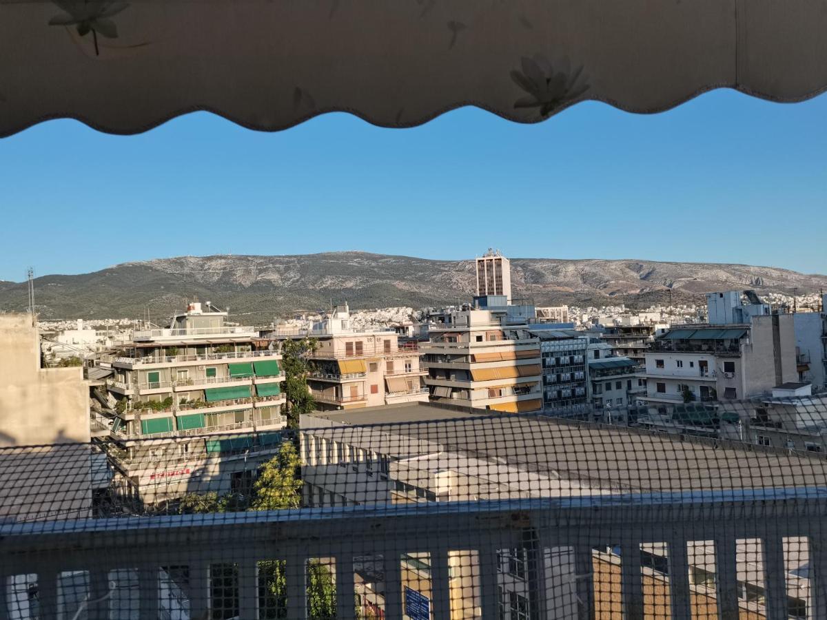 Penthouse Spacious W Super Wifi & Terrace, 2 Min From Metro Athen Eksteriør billede