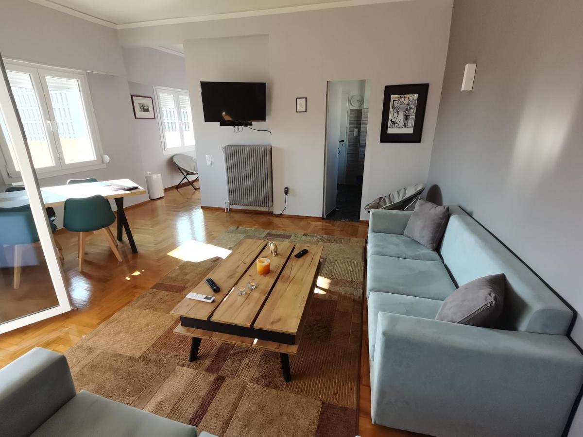 Penthouse Spacious W Super Wifi & Terrace, 2 Min From Metro Athen Eksteriør billede